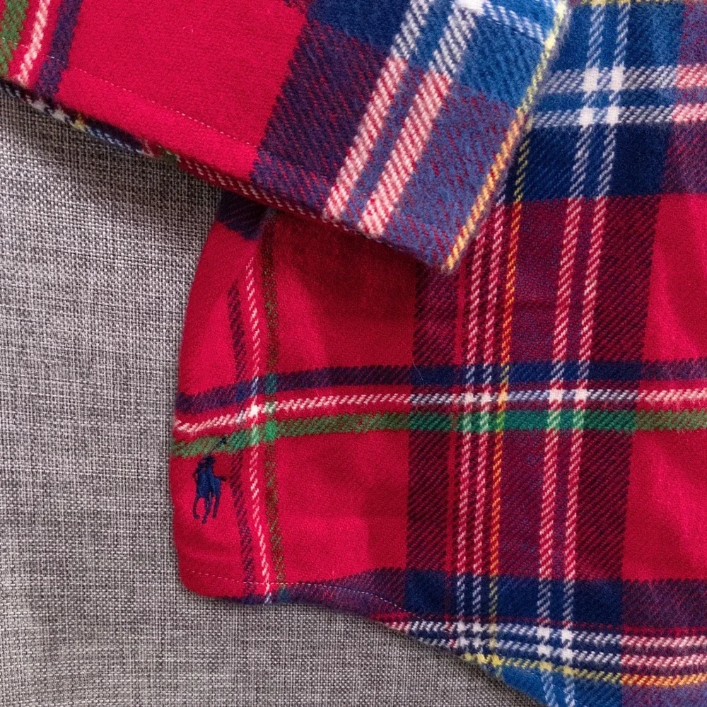 Polo Ralph Lauren Men's 4XLT Plaid Button Up Shirt Red NWT Big Tall $138